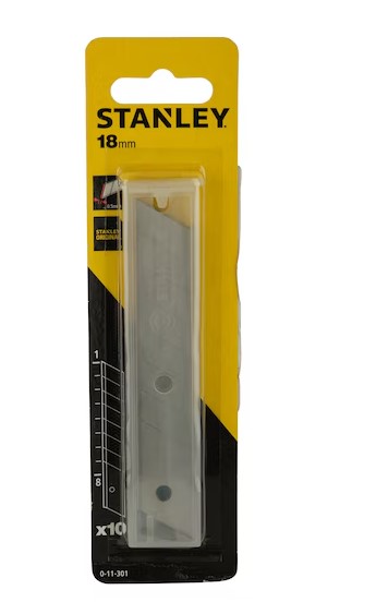 0-11-301 STANLEY SEČIVO - NOŽIĆI ZA SKALPEL 18MM
